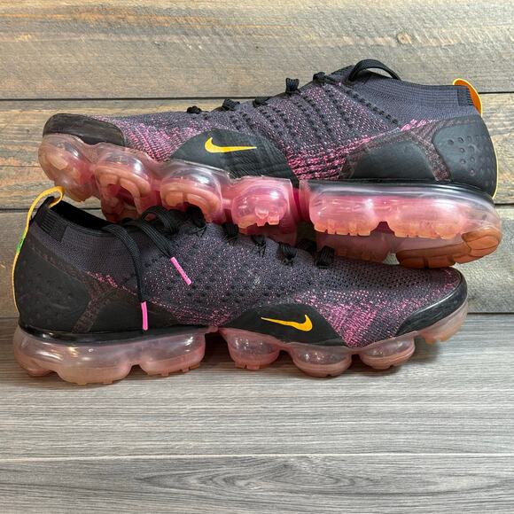 Nike Air VaporMax Flyknit 2 Sneaker Size 12 Gridiron Laser Orange 942842-008 - Picture 13 of 13